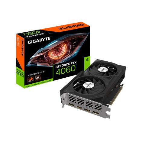 Gigabyte | GeForce RTX 4060 WINDFORCE OC 8G | NVIDIA GeForce RTX 4060 | 8 GB